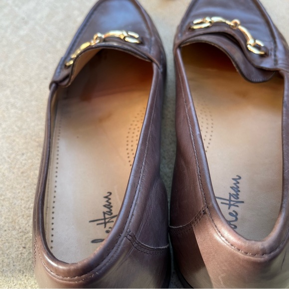 EXCELLENT Cole Haan Bit Loafer Sz 12 D/M Fine Leather Brown Mens Shoes Worn 3X - Picture 8 of 9